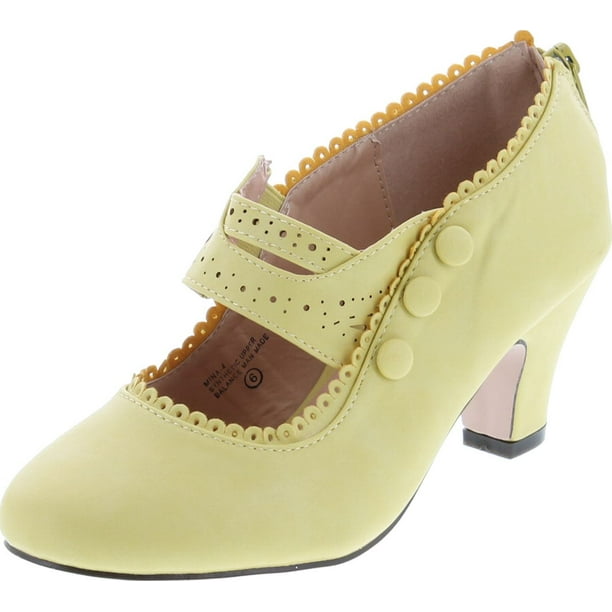closed toe mary jane heels