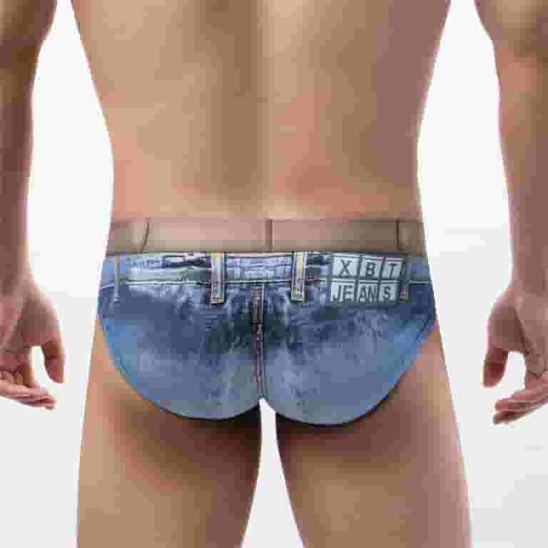 Mens Underwear Jeans For Men Men's Denim Printed Cotton Mens Underwear Jeans For Men Men's Denim Printed Cotton