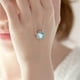 thumbnail image 5 of Collar con colgante de piedra lunar y diseño de bosque de aurora en plata 925, cadena para clavícula con sentido del sentido, 5 of 5