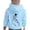 00-Sky Blue965, variant on Oiyii Little Girl's Minimal Graphic Hoodie Long Sleeve Heart Hand Line Print Hooded Sweatshirt Outdoor Pullover Top,Sky Blue