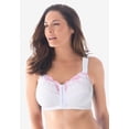thumbnail image 2 of Comfort Choice Women's Plus Size Front-Close Embroidered Wireless Posture Bra, 2 of 6