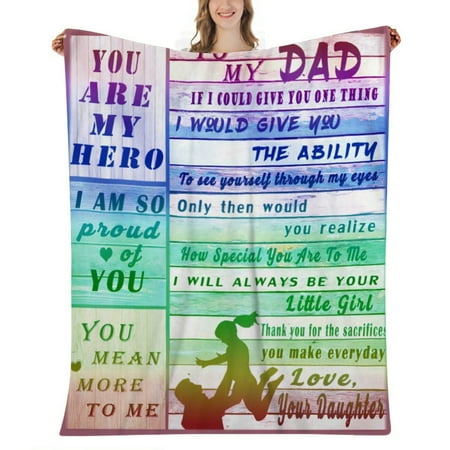 

Fathers Day Birthday Gifts for Wife Wife Birthday Gift Ideas Wedding Anniversary Father Day Romantic Gifts for Her Gifts for Wife from Husband Wife Blanket 32x48 (#041)