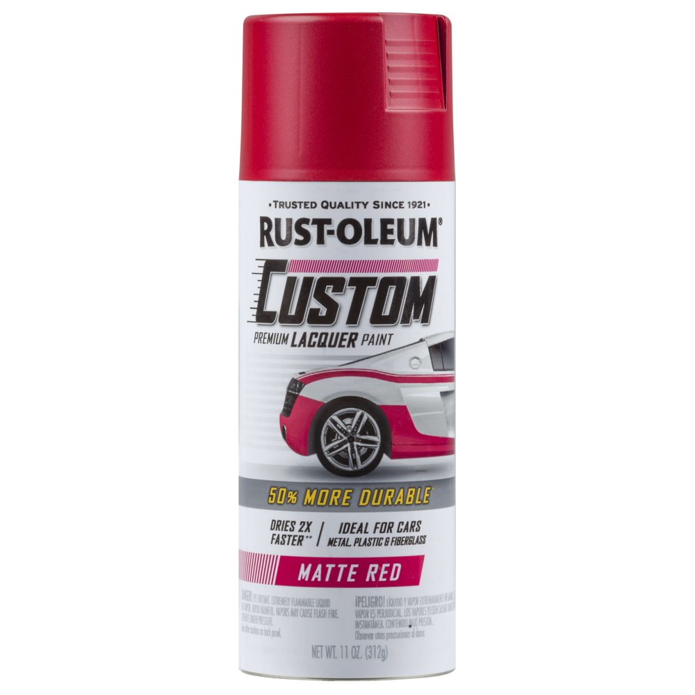 RustOleum Custom Automotive Paint Matte Red, 11oz