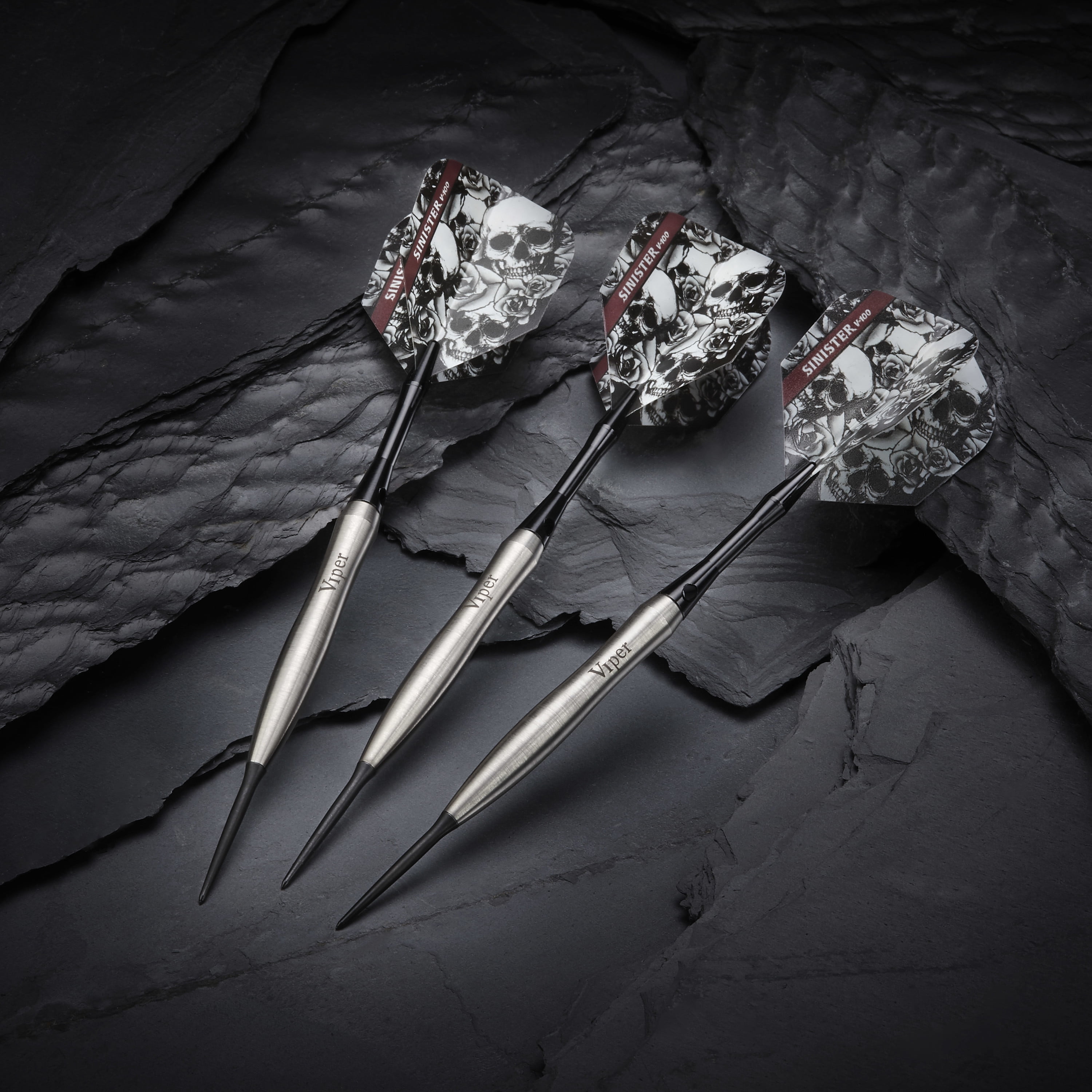 Viper Sinister 95% Tungsten Professional Steel Tip Dart Set, 24 Grams