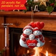 thumbnail image 3 of 2026 Christmas Snowman 2D Acrylic Car Rearview Mirror Pendant Decoration, 3 of 3