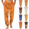thumbnail image 2 of IAJDKMEK Men's Halloween Style Pajama Pants - Lightweight Sleepwear with Pockets & Drawstring, Great Mens Casual Wear and Pajama Bottoms, Festive Halloween Pajamas,Earthy Yellow L, 2 of 8