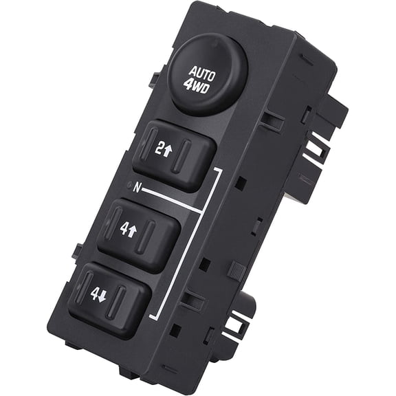 4x4 Transfer Case Switch, 4WD Wheel Drive Button, Compatible with 2003-2007 Chevrolet Silverado, Chevy Suburban, Tahoe, Avalanche, GMC Yukon, Sierra, Replaces OE 15164520, 15136039, 19259313