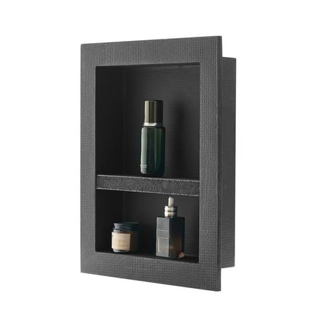 Shower Niche 16x20x4 inch – Recessed Wall Storage Movable Shelf Waterproof Bathroom Organizer Square Black Finish Shower Niche 16x20x4 inch – Recessed Wall Storage Movable Shelf Waterproof Bathroom Organizer Square Black Finish