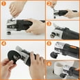 thumbnail image 6 of AEVXKHI 12PCS Oscillating Saw Blades Set, 3-1/2inch Semicircular Saw Blade, 12PCS Multitool Blades, Quick Release Oscillating Blades with 6 Gasket Adapter for Wood Soft Metal Plastic, 6 of 11