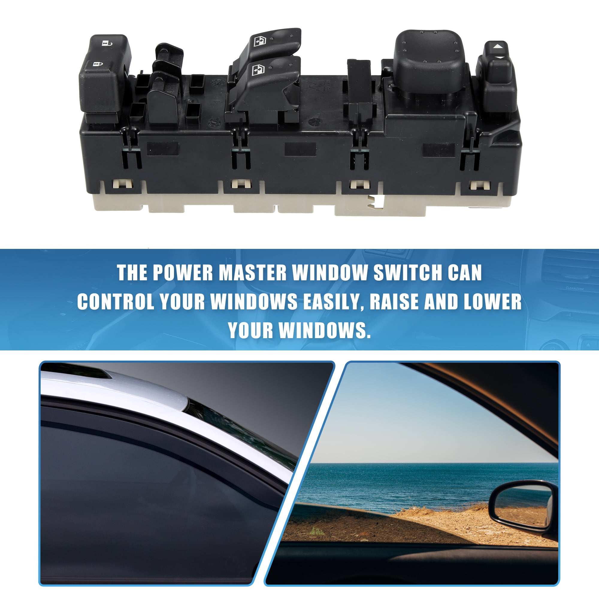 Power Master Window and Wing Mirror Control Switch Adjust Button