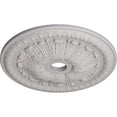 thumbnail image 3 of Ekena Millwork 27 7/8"OD x 3 7/8"ID x 2 1/2"P Tomango Egg & Dart Ceiling Medallion (Fits Canopies up to 6 3/4"), Hand-Painted Ultra Pure White, 3 of 6