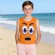 thumbnail image 4 of Niños Pequeños Camisola sin Mangas Gradiente Suave Impresión Moda Lindo Fondo para Niños 3-15 Años, 4 of 6
