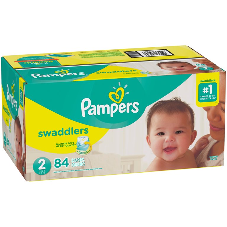 Swaddlers couches, taille N, 84 unités – Pampers : Couche
