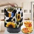 thumbnail image 3 of ZUXONGSY Sunflower Cow Pattern Air Fryer Cover Dust Cover Cover for Air Fryer with Top Handle Polyester Electric Pressure Cooker Cover Anti-Fingerprint Home Dining Decor, 3 of 7