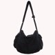 thumbnail image 5 of Bolso bandolera de pana Bolsos de hombro de gran capacidad a la moda Bolso informal (Negro), 5 of 5