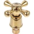 thumbnail image 1 of Miangastore 1 Set Brass Cross Head Faucet Handle for Kitchen and Bathroom Hot Cold Water Control, 1 of 9