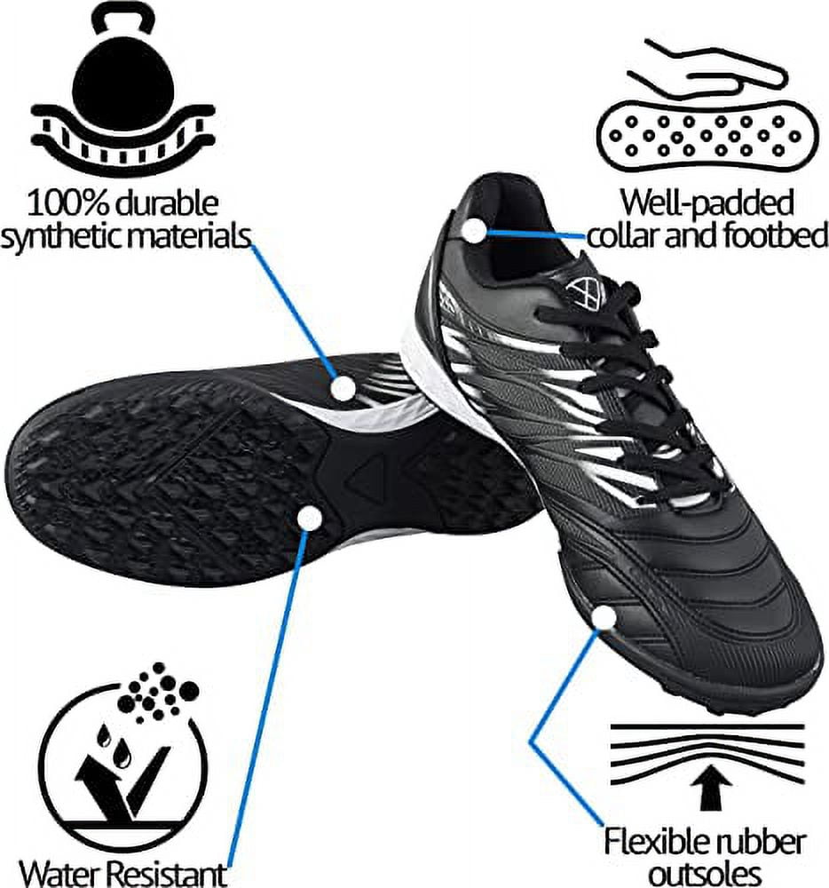 Vizari Valencia Turf Cleats For Men And Women | Football Turf Cleats With Multi-studded Rubber Outsole For Traction | Lightweight And Durable Mens Turf Soccer Shoes For Indoor And Outdoor Play