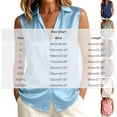 thumbnail image 3 of DagobertNiko Women Plus Size Short Sleeve Tops Silk Satin Lapel Elegant Blouses Casual Tee for Summer Daily Wear and Style, 3 of 6