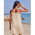 thumbnail image 2 of EKOUAER Women's Swimsuit Cover Up Sleeveless Beach Tank Cover Up Dress Sexy Flowy Short Summer Swimwear, 2 of 6