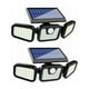 thumbnail image 1 of Luces solares para exteriores (paquete de 2), 74 LED, IP65 a prueba de agua, iluminación de ángulo amplio de 360°, luces solares con sensor de movimiento, para jardín, entrada, 1 of 5