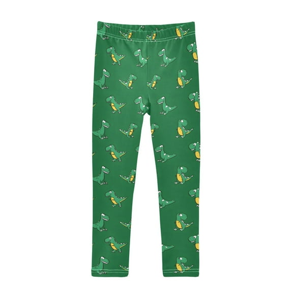 joogoo Girls' Leggings Dinosaur Cartoon Yoga Pants 6T