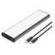 thumbnail image 1 of Adaptador de Carcasa SSD SATA M.2 NVMe Sin Herramientas USB 3.2 Gen2 20 Gbps NVMe Externo A USB SATA M-Key / B+M Key Plateado, 1 of 5