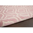 thumbnail image 3 of 6' X 9' Pink and Ivory Moroccan Power Loom Area Rug, 3 of 11