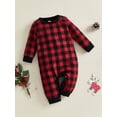 thumbnail image 5 of RUINIXCW Family Christmas Pajamas Matching Sets Spring Fall Winter Matching Pjs Set for Couples Women Men Long Sleeve Shirt and Plaid Pants Sleepwear Loungewear, 5 of 9