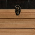 thumbnail image 3 of Baxton Studio Edmund Rustic Transitional Dark Brown Faux Leather Upholstered and Oak Brown Finished Wood Storage Ottoman, 3 of 14
