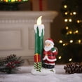 thumbnail image 2 of Mr. Christmas Nostalgic Candle-Santa Christmas Decoration, Red, 2 of 2