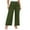 Army Green, variant on LYMAYTER Women Casual Trousers High Waist Wide Leg Pants for S-3XL Business Casual Long Straight Pants