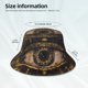 thumbnail image 3 of Fotbe Mystical Golden Eye Sombrero Tipo Pescador con Estampado – Sombrero de Sol de Algodón de Moda para Playa, Golf, Pesca, 3 of 6