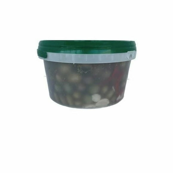 Sardo Foods Mélange d'Olives pour Fête, Assortiment d'Olives Dénoyautées Gourmet de Qualité Supérieure, Contenant en Vrac de 5,29 lb (2,4 kg)