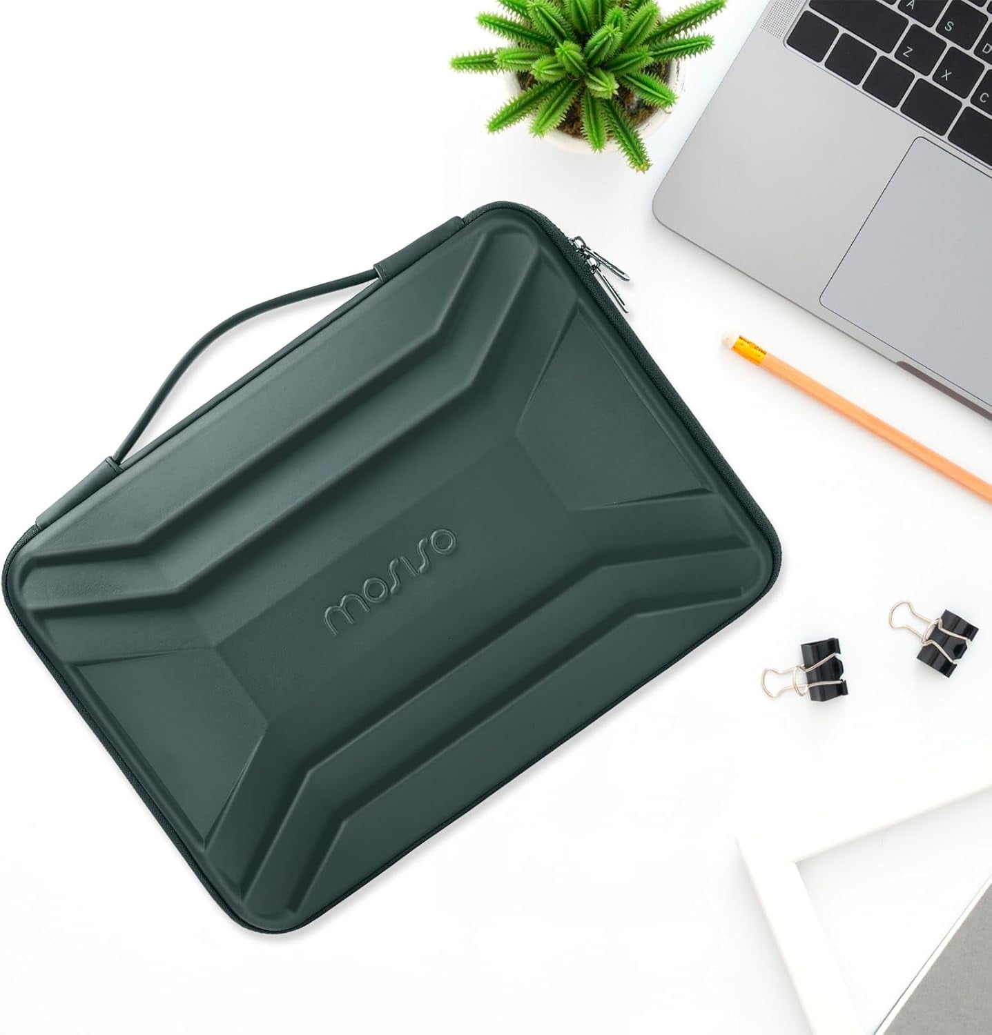 MOSISO Laptop Hard Shell Case for Men Women, 13-14 inch Waterproof Shockproof Computer Bag for Laptop with Handle