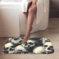 thumbnail image 4 of 1pc Skulls Absorbent Non-Slip Bathroom Thickened Flannel Rug Decor,Soft,Quick Drying,Suitable For Indoor/outdoor Use,Bathrooms,Bedrooms,Kitchens,Terrace,Laundry Rooms,16"x24", 4 of 9