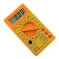 thumbnail image 2 of Voltage Tester, DT-830D Digital Multimeter with Buzzer Alarm Orange Case Voltage Amp Ohm Tester Probe DC AC LCD Overload, 2 of 4