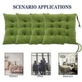 thumbnail image 2 of Lomyolo Chair Cushions for Kitchen Chairs 4 Pack Seat Cushion Chair Pads for Dining Patio Home Office Soft Comfort Velvet Square Light Green, 2 of 6