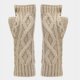 thumbnail image 4 of Conjunto de 3 piezas de gorro, bufanda y guantes de punto con retorcimientos de masa frita para abrigar a las mujeres en otoño e invierno, 4 of 6
