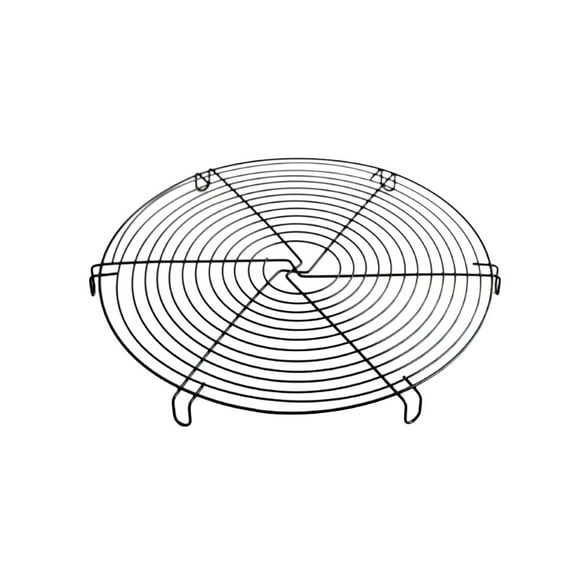 NUOLUX 12 Inch Round Steamer Rack Biscuit Bread Cake Cooling Rack Wire Steamer Kettle Rack Holder (Random Color)
