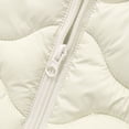 thumbnail image 5 of BLVB Hooded Puffer Jackets for Boys Girls Lightweight Packable Zip up Fall Winter Coat Warm Comfy Outerwear(White,2-3 Years), 5 of 9