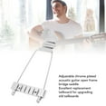 thumbnail image 4 of Guitar Trapeze Bridge, 6 String Jazz Guitar Tailpiece Replacement Metal with Screws, 4 of 7