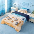 thumbnail image 2 of Erosebridal Ocean Animal Turtle Twin Comforter Sets,Sea Beach Nautical Coastal Kawaii Starfish Bedding Set For Girls Kids,Reversible Navy Blue,2-Piece, 2 of 7