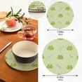 thumbnail image 3 of Pot Holders Trivets Set Pure Cotton Potholders Set, Hot Pads Set of 2, Cute Frogs Dragonfly Hot Pot Trivets One 9.45 Inch and One 7 Inch Home Decor Gifts, 3 of 7