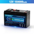 thumbnail image 1 of Batterie Lithium Haute Qualité 12V 150AH avec BMS Intégré Adaptée pour Système de Stockage Domestique RV hors Réseau Système d'Alimentation Solaire Marine, 1 of 9