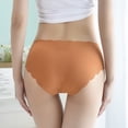 thumbnail image 4 of [Doly] Más El Tamaño De Seda De Hielo De Las Mujeres Sin Costuras Bragas Señoras Cómodo Mediados De La Cintura De Algodón Inferior Entrepierna Niñas Calzoncillos, 4 of 4