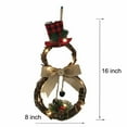 thumbnail image 6 of Coolmade 16" Home Decoration Wreath Pendant LED Wreath Wall Hanging Christmas Wreath for Front Door Wall Window Party Decor Artificial Boxwood Wreath Leaf Wreath, 6 of 8