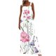 thumbnail image 2 of ICHUANYI Clearance Women's Printed Jumpsuit Casual Button Pocket Sleeveless Wide Leg Trousers(Pink, S) ICHUANYI WER2023081010388, 2 of 8