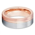 thumbnail image 2 of 8mm Rose Gold Wedding Ring,Tungsten Wedding Ring,Anniversary Ring,Unique Wedding Ring,Brush Ring, 2 of 4