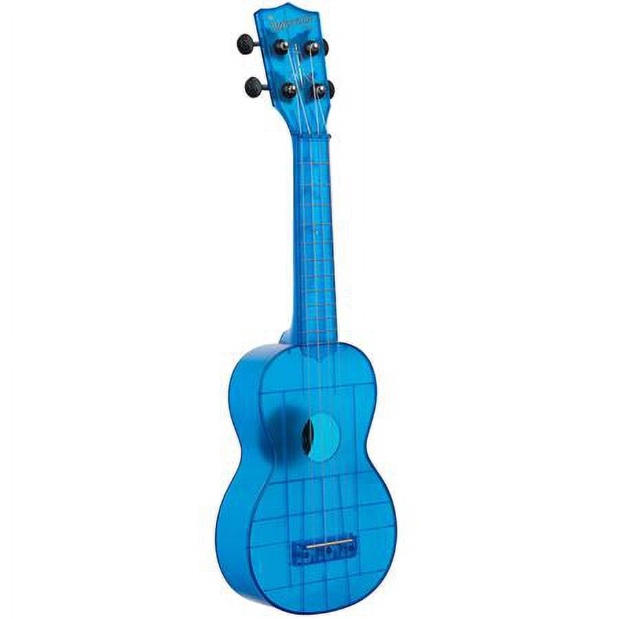 Kala Brand Music Co. The Waterman Sea Glass Collection, 4-String Ukulele, Right, Cobalt Blue, Soprano (KA-WMT-BL-S)