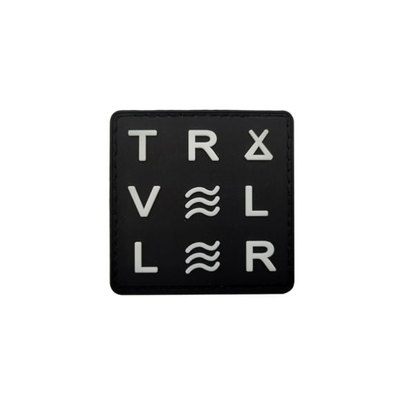 Uijokdef 1 PCS PVC Black Traveler Patch